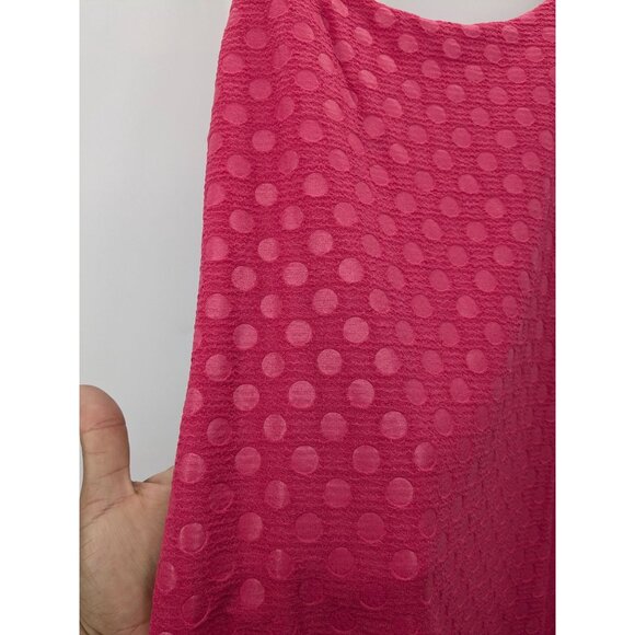 Bodycon Slip Dress Women Size L Textured Polka Dot Coquette Pinup Rockabilly USA - Picture 5 of 9